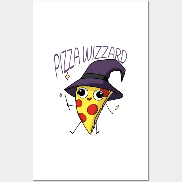 Pizza wizzard Wall Art by Mayarart